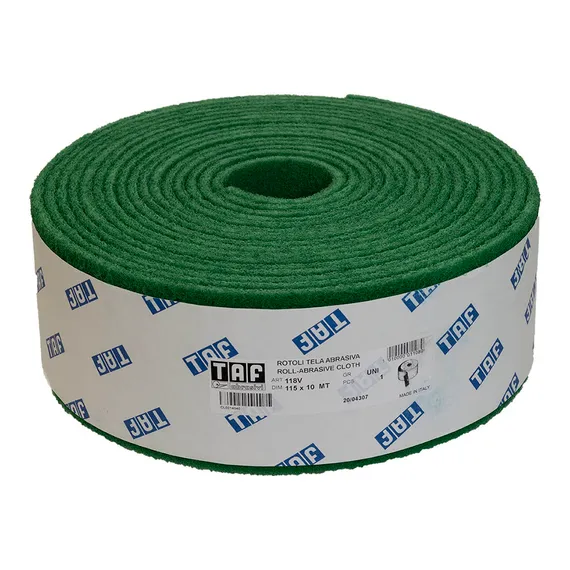 Скотч брайт TAF рулон зеленый 115 мм х 10 м UNI