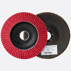 Круг лепестковый торцевой 125х22 мм Fix-Tool PRO Керамика P40