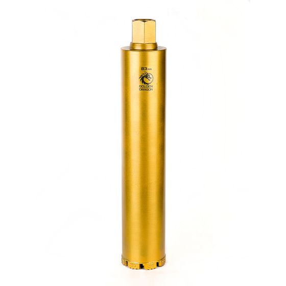 Коронка алмазная по бетону 83x400 мм Golden Dragon 1 1/4" UNC №1