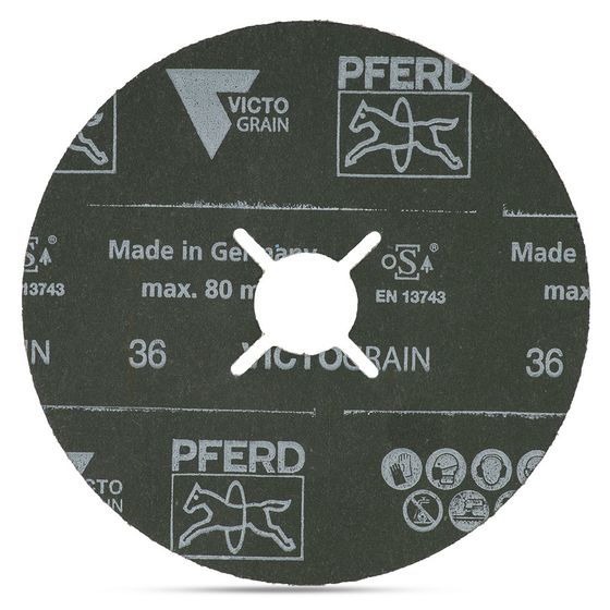 Круг фибровый PFERD FS 125х22 Р36 VICTOGRAIN-COOL – 25 шт/уп №5