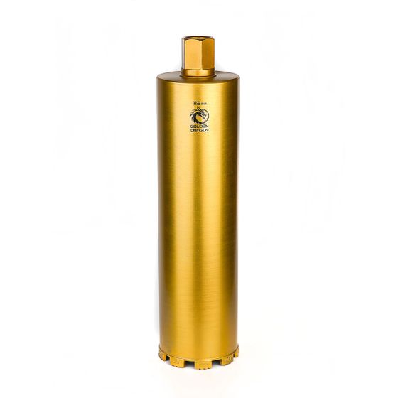 Коронка алмазная по бетону 112x400 мм Golden Dragon 1 1/4" UNC №1