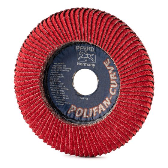 Круг лепестковый PFERD PFR 125x22 L CO60 SGP CURVE STEELOX 790182 №2
