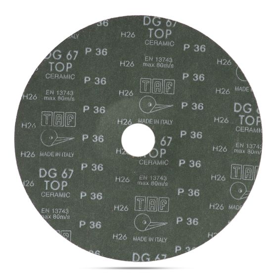 Круг фибровый 180 мм x 22 мм P36 TAF керамика - 25 шт/уп №2