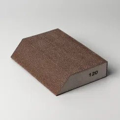 Губка шлифовальная 125x90x28 мм угловая Р120