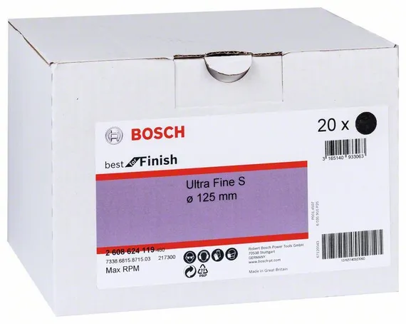 Скотч-брайт Bosch круг серый 125 мм в упаковке