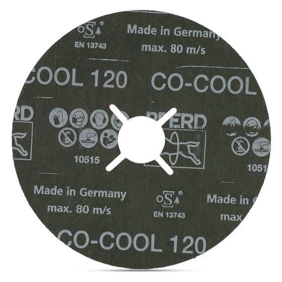 Круг фибровый PFERD FS 125x22 мм CO-COOL Р120 - 25 шт/уп №2