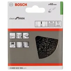 Чашечная щетка Bosch М14 0,3х65 мм пучки нержавеющая сталь 2608622061