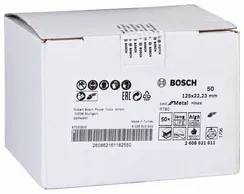 Фибровый круг Bosch 125 мм P50 Best for Metal + Inox - 50 шт/уп