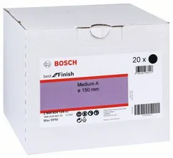 Скотч брайт Bosch круг бордовый 150 мм Velcro Medium