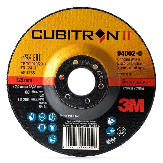 3M Cubitron II круг зачистной 125x7.0х22 мм 94002 T27 №1