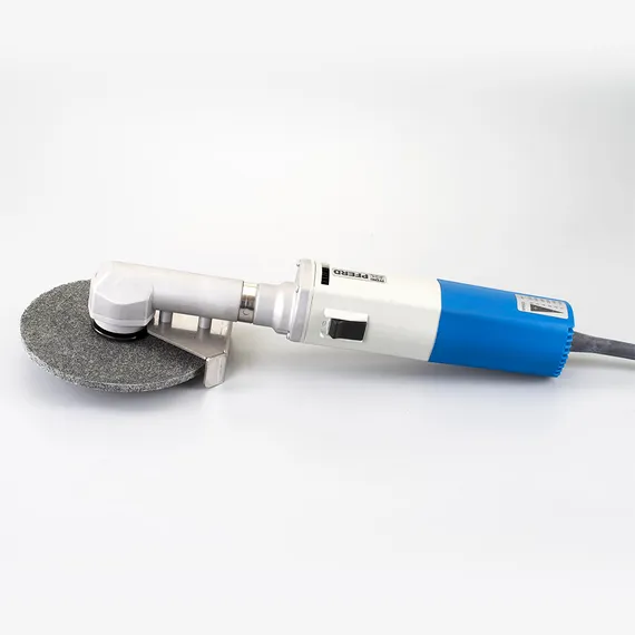 Круг Norton BearTex Rapid Blend 150x6x13 мм NEX-2SF установлен на инструмент PFERD KNER