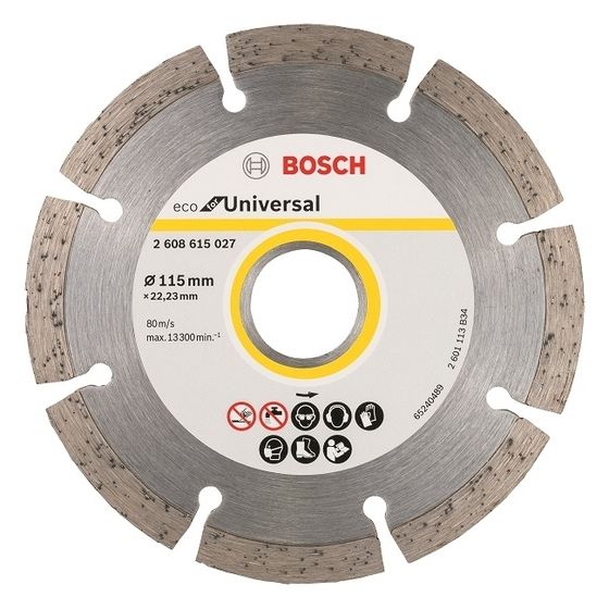 Алмазный диск Bosch ECO Universal 115х22,23 мм 2608615027