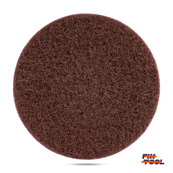 Фото №1 Круг скотч-брайт нетканый 125 мм Fix-Tool Fine P180 10 шт/уп