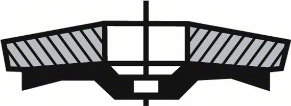 Круг лепестковый торцевой Bosch 125x22 X581 Best for Inox конический