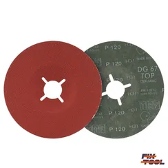 Круг фибровый 125 мм x 22 мм P120 TAF керамика - 25 шт/уп