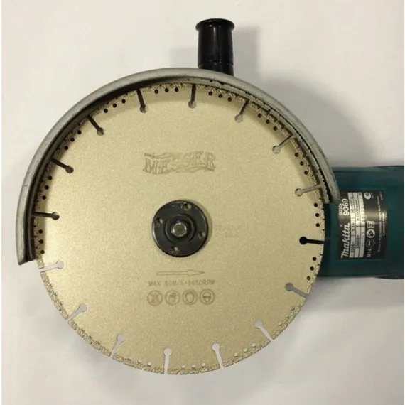 Алмазный диск по металлу MESSER F/M на болгарке Makita 9069