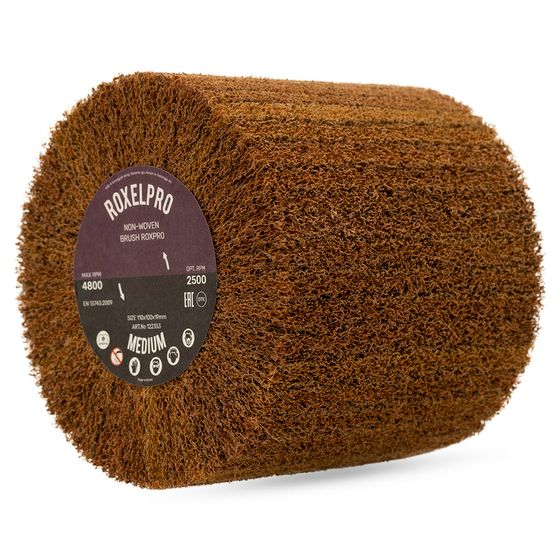 Шлифовальный валик 110x100x19 мм RoxelPro нетканый Medium A (P180) №3 Шлифовальный валик 110x100x19 мм RoxelPro нетканый Medium A (P180) №3
