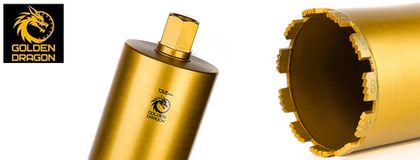 Коронка алмазная по бетону 51x400 мм Golden Dragon 1 1/4" UNC №1 Коронка алмазная по бетону 51x400 мм Golden Dragon 1 1/4" UNC №1