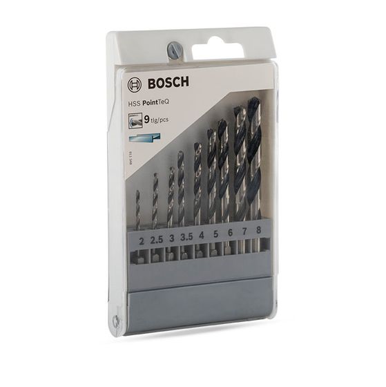 Набор из 9 сверл Bosch HSS PointTeQ с шестигранным хвостовиком, 2–8 мм №1
