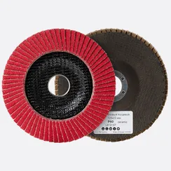 Круг лепестковый торцевой 125х22 мм Fix-Tool PRO Керамика P60