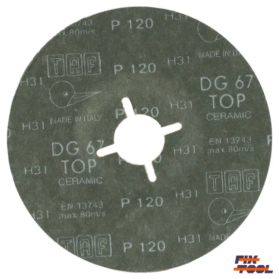 Круг фибровый фото со стороны фибровой бумаги