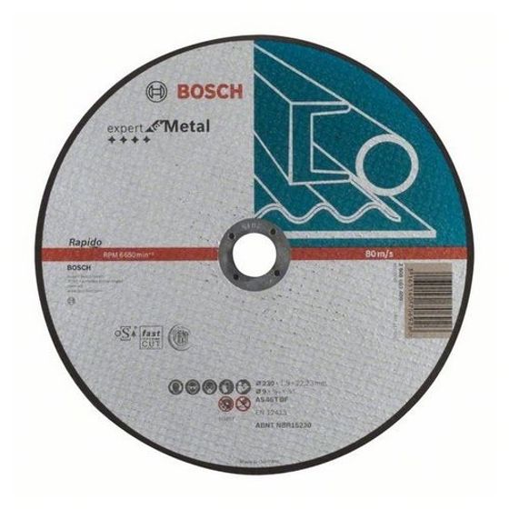 Отрезной круг Bosch Expert for Metal 230х1,9х22,23 мм прямой