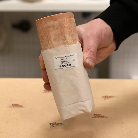 Полировальная паста FB оранжевая грубая 1кг фото в шоу-руме