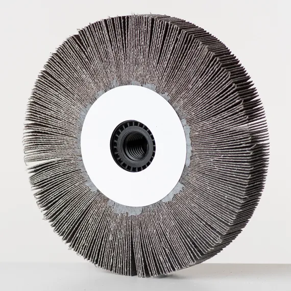 Круг лепестковый радиальный P120 125x20xМ14 A тыльная сторона гайка М14