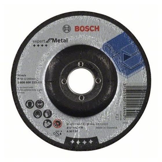 Зачистной круг Bosch Expert по металлу 125 x 6 мм №1
