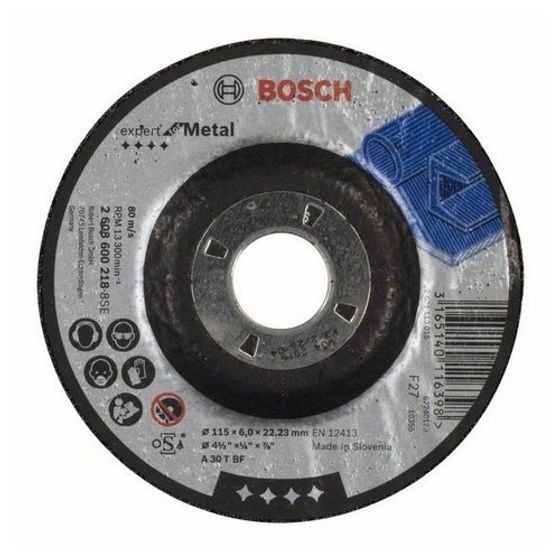 Зачистной круг Bosch Expert по металлу 115 x 6 мм №1