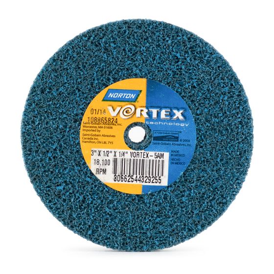 Круг прессованный нетканый Norton BearTex Vortex Rapid Blend 75x13x6 мм 5AM №2