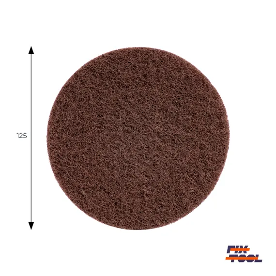 Фото №2 Круг скотч-брайт нетканый 125 мм Fix-Tool Very Fine P320