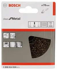 Чашечная щетка BOSCH M14 0,3х70 мм латунированная 1608614020