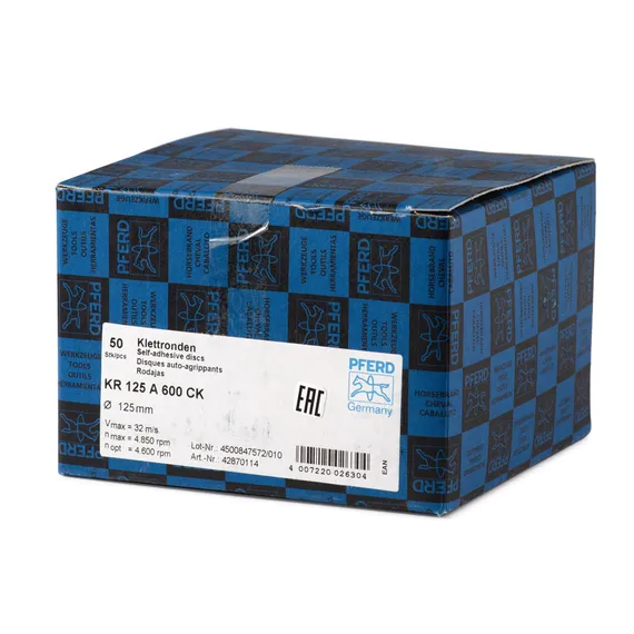 Упаковка шлифовальных кругов на липучке зернистость Р600 42870114