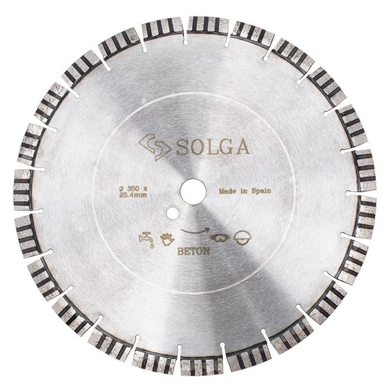 Диск алмазный Solga Diamant Professional 350х25,4 мм железобетон 23116350 №1