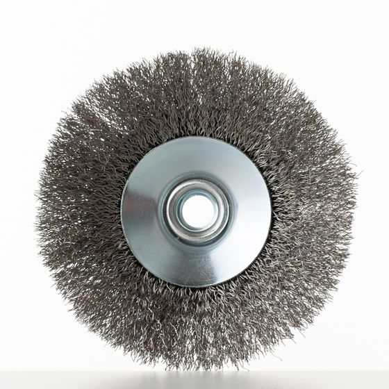 Щетка коническая Fix Inox 125 x 12 мм M14 ворс нержавеющая сталь №2