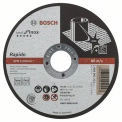 Отрезной круг Bosch Best for INOX 125x1 мм