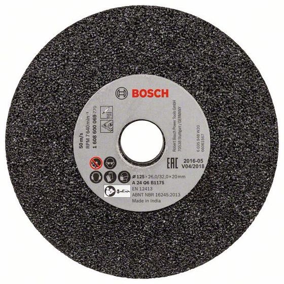 Шлифкруг для прямых шлифмашин Bosch GGS 6 S 125x26/32x20 мм K24 №1