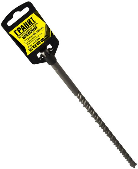 Бур по бетону SDS-Plus 12,0х360/300 "Гранит" №3