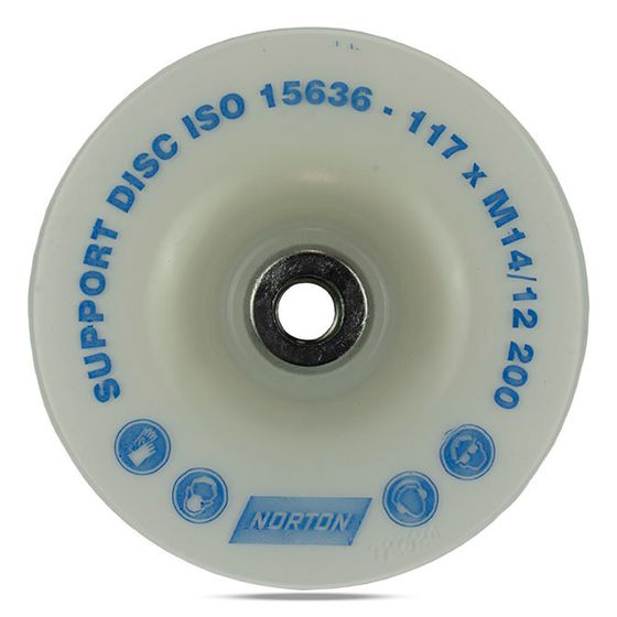 Оправка для фибровых кругов 117 мм M14 Norton Hard гладкая №2