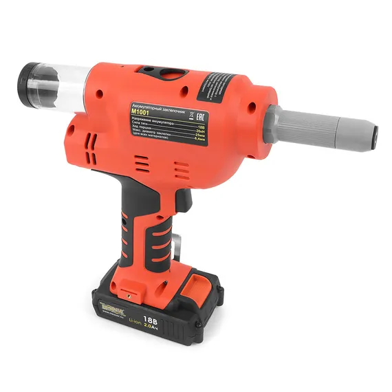 Аккумуляторный вытяжной заклепочник MESSER M1001 вид сбоку