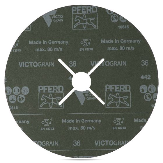 Круг фибровый PFERD FS 180x22 Р36 VICTOGRAIN – 25 шт/уп №2