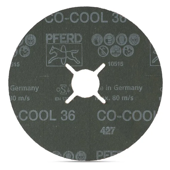 Круг фибровый PFERD FS 125x22 мм CO-COOL Р36