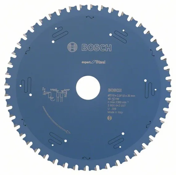 Твердосплавный диск Bosch 210 x 30 мм по стали 2608643057