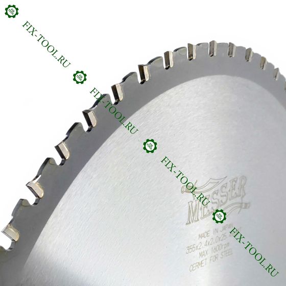 Пильный диск по высокоуглеродистой стали Messer 355 х 25,4 x 2,4 мм T64 №3 Пильный диск по высокоуглеродистой стали Messer 355 х 25,4 x 2,4 мм T64 №3