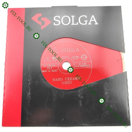 Алмазный диск по керамограниту 350х25,4 мм Solga Diamant HARD CERAMICS №2