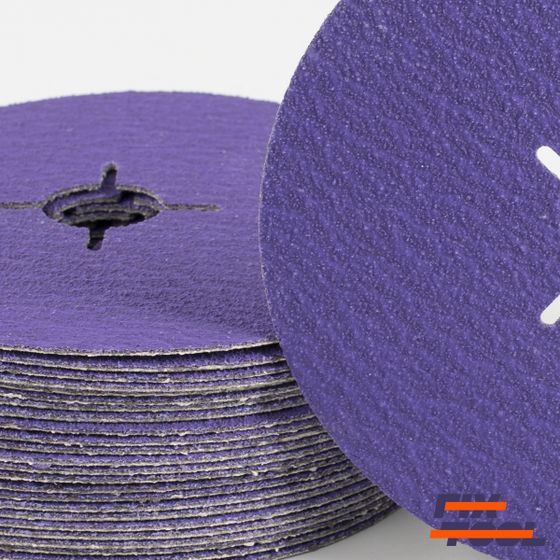 Круг фибровый Bora 9 P80 125 мм х 22 мм - 25 шт/уп №3