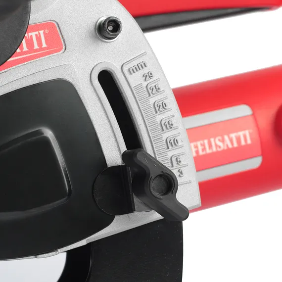Механизм регулировки глубины реза штробореза Felisatti FT 8807 от 5 до 29 мм