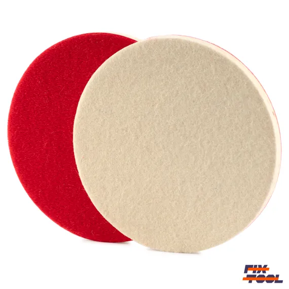 Фото полировального круга войлочного 150 мм велкро с двух сторон
