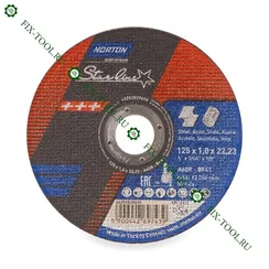 Отрезной круг Norton Starline по металлу 125x1x22,23 мм 66252839600